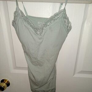 No Boundaries ladies tank top with lace embroidery